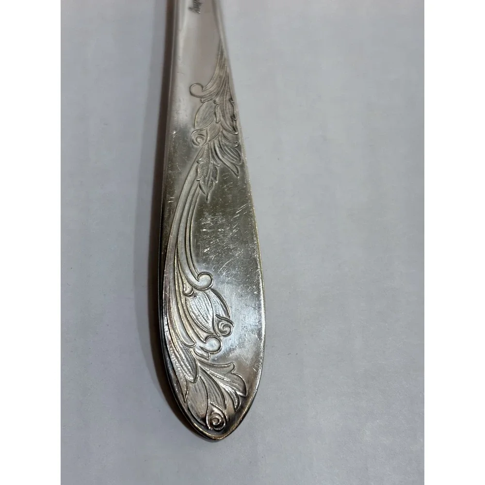 Set of 2 National Silver Co silver plate plus overlay dinner forks